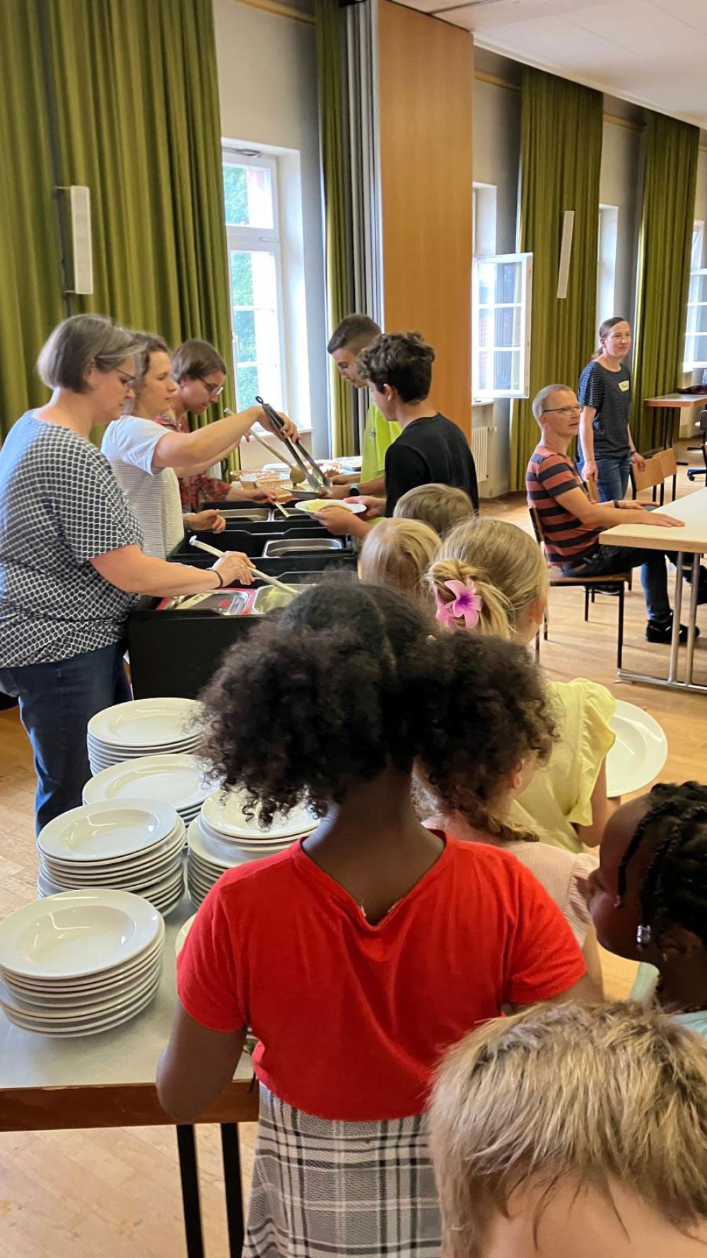 Spiele und Essen im Wimpinasaal