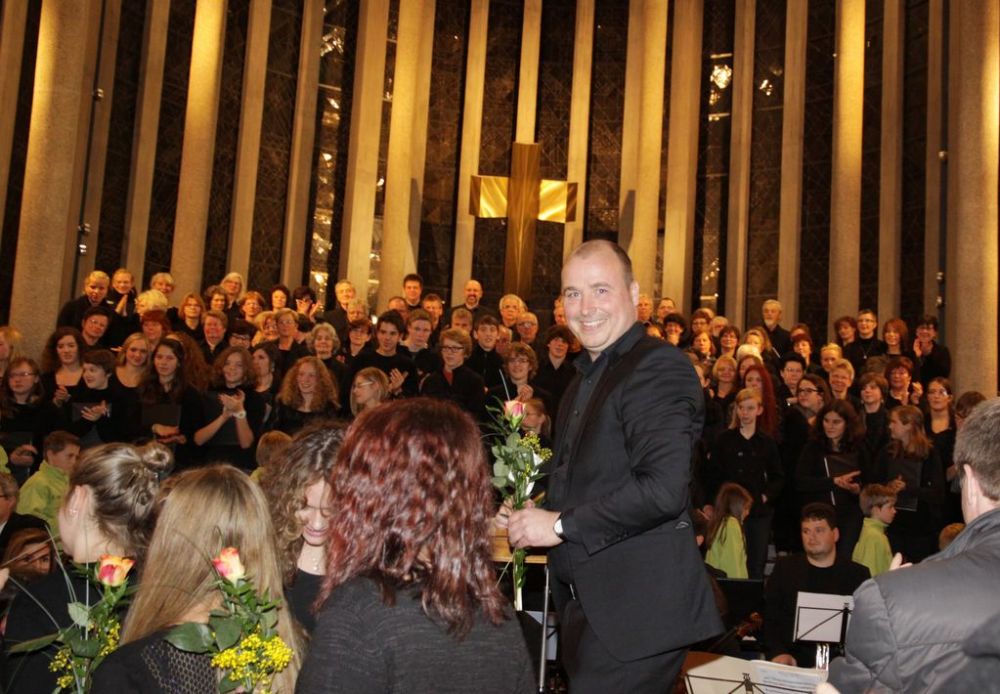 Ehrung des Dirigenten