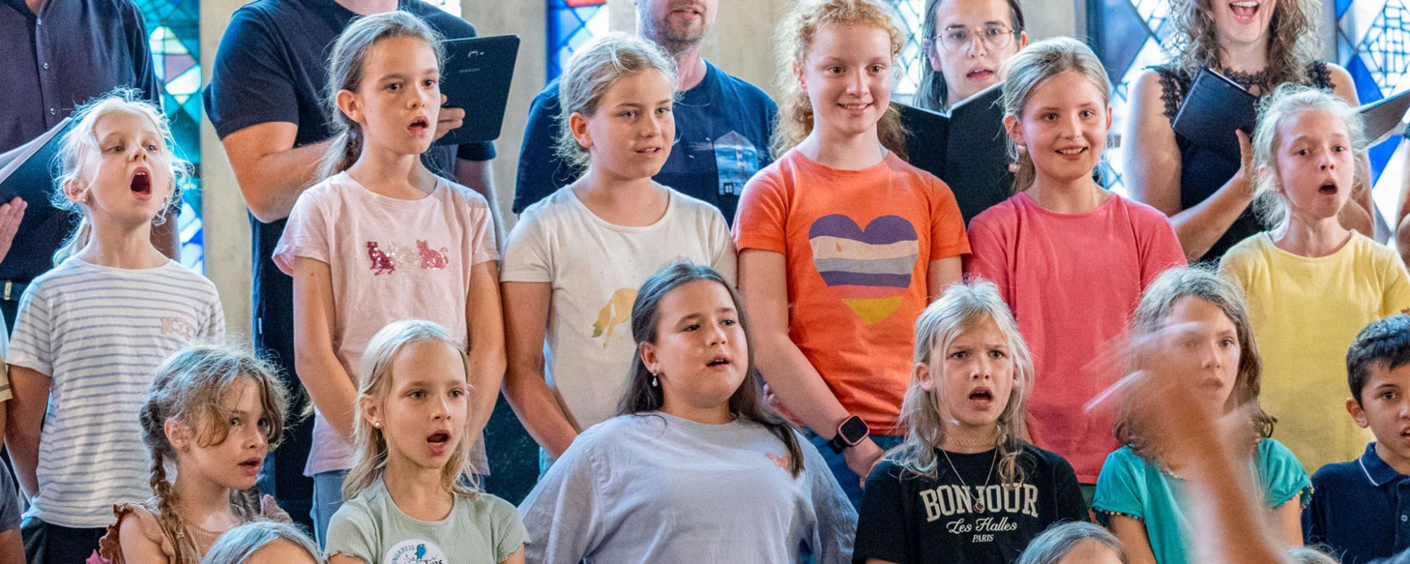 Kinderchor beim Pre Festival 2025