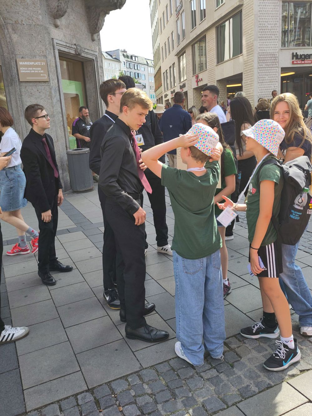 Jugendchor in München mit anderen Chorsängern