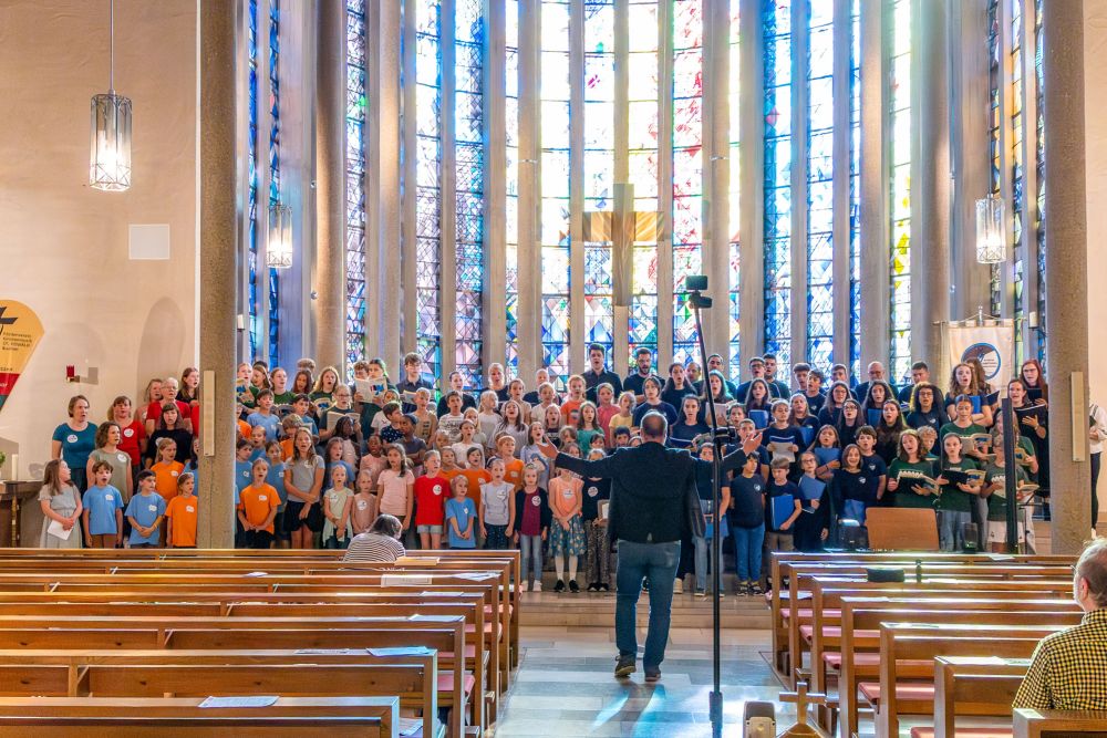 Große Choraufstellung